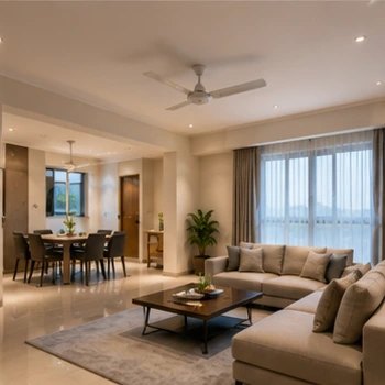 Modern apartment living room representing 2BHK and 3BHK units