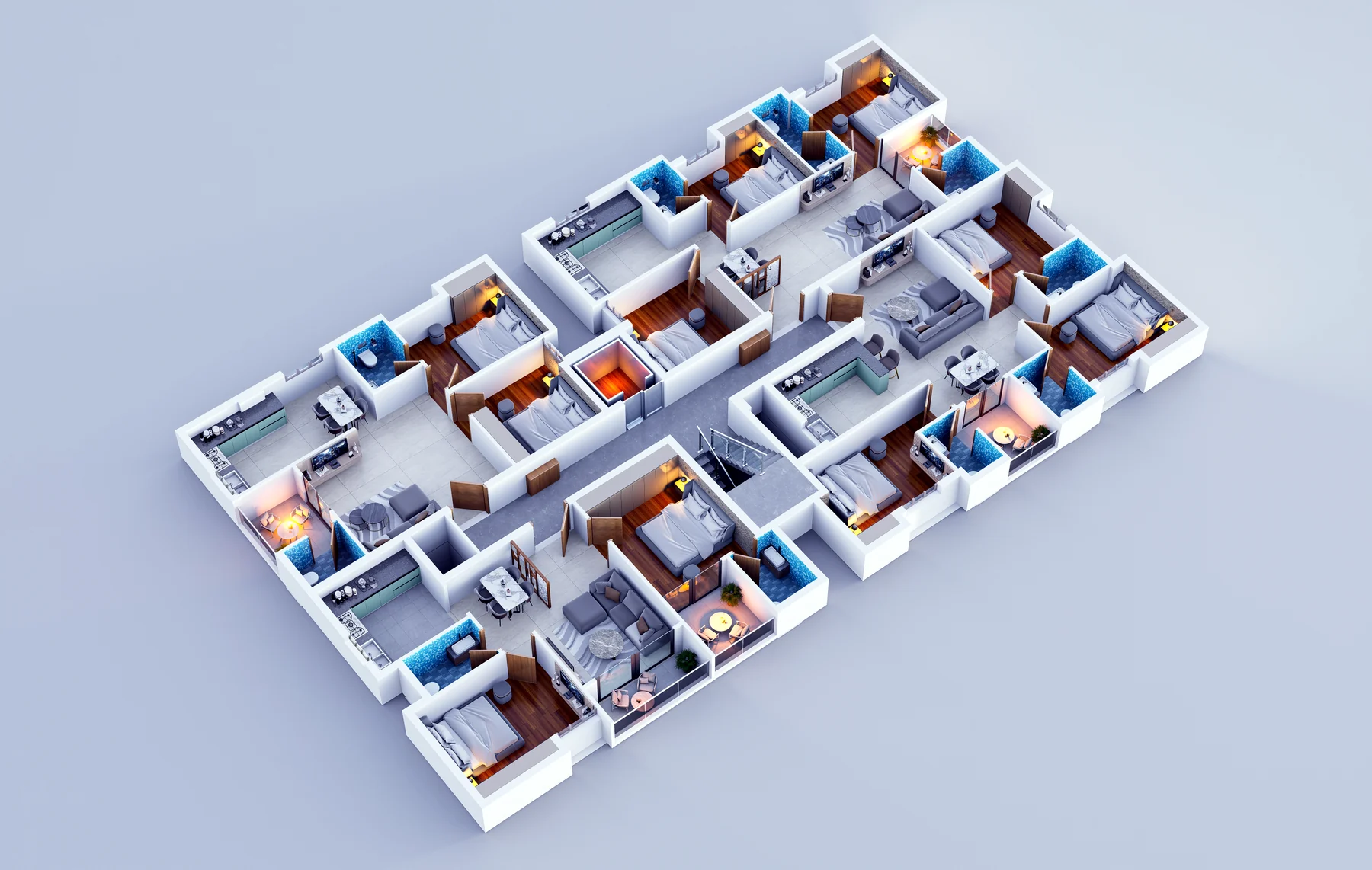 NS Kubera isometric apartment layout view